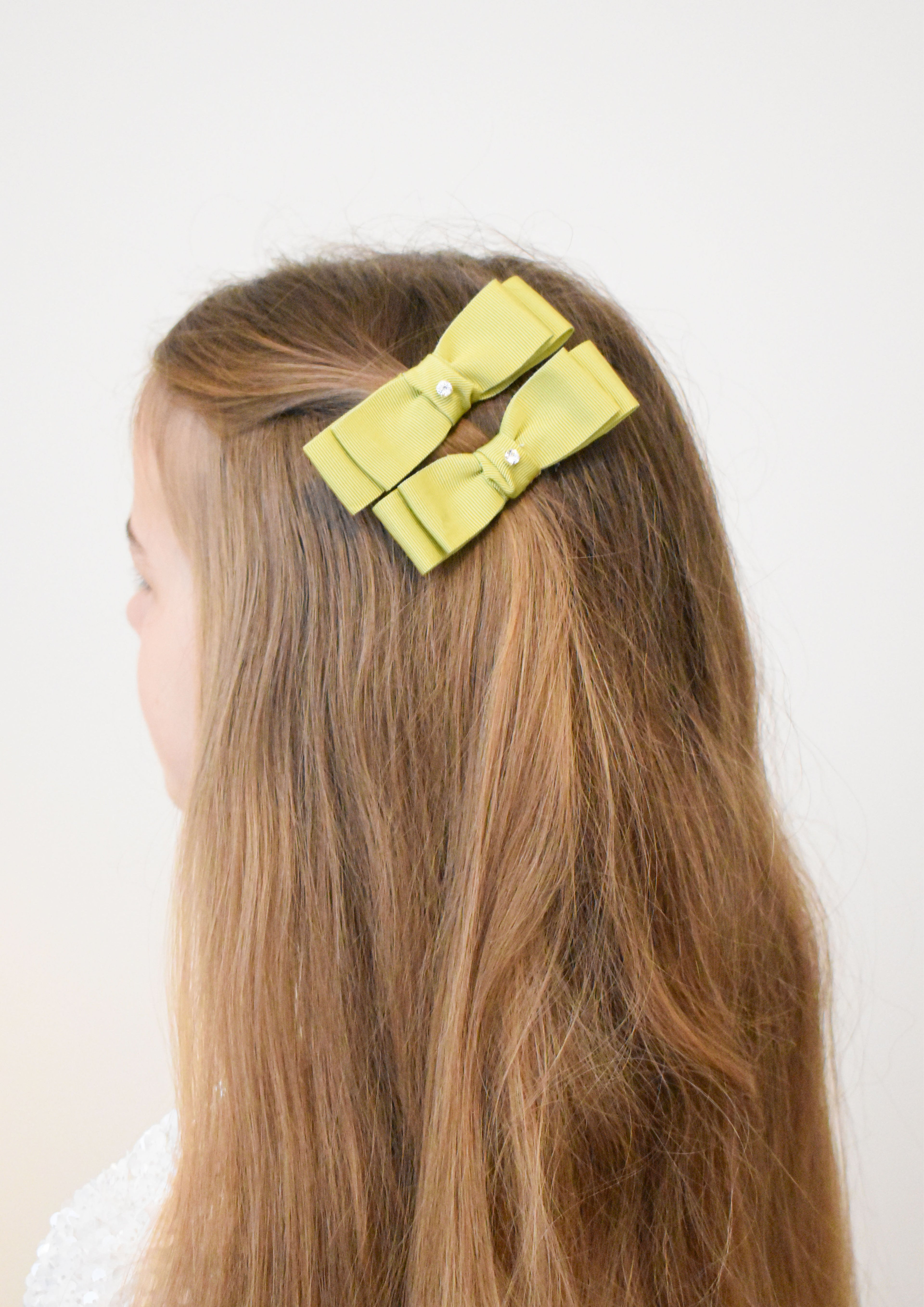 Pistachio Bows Hair Clip