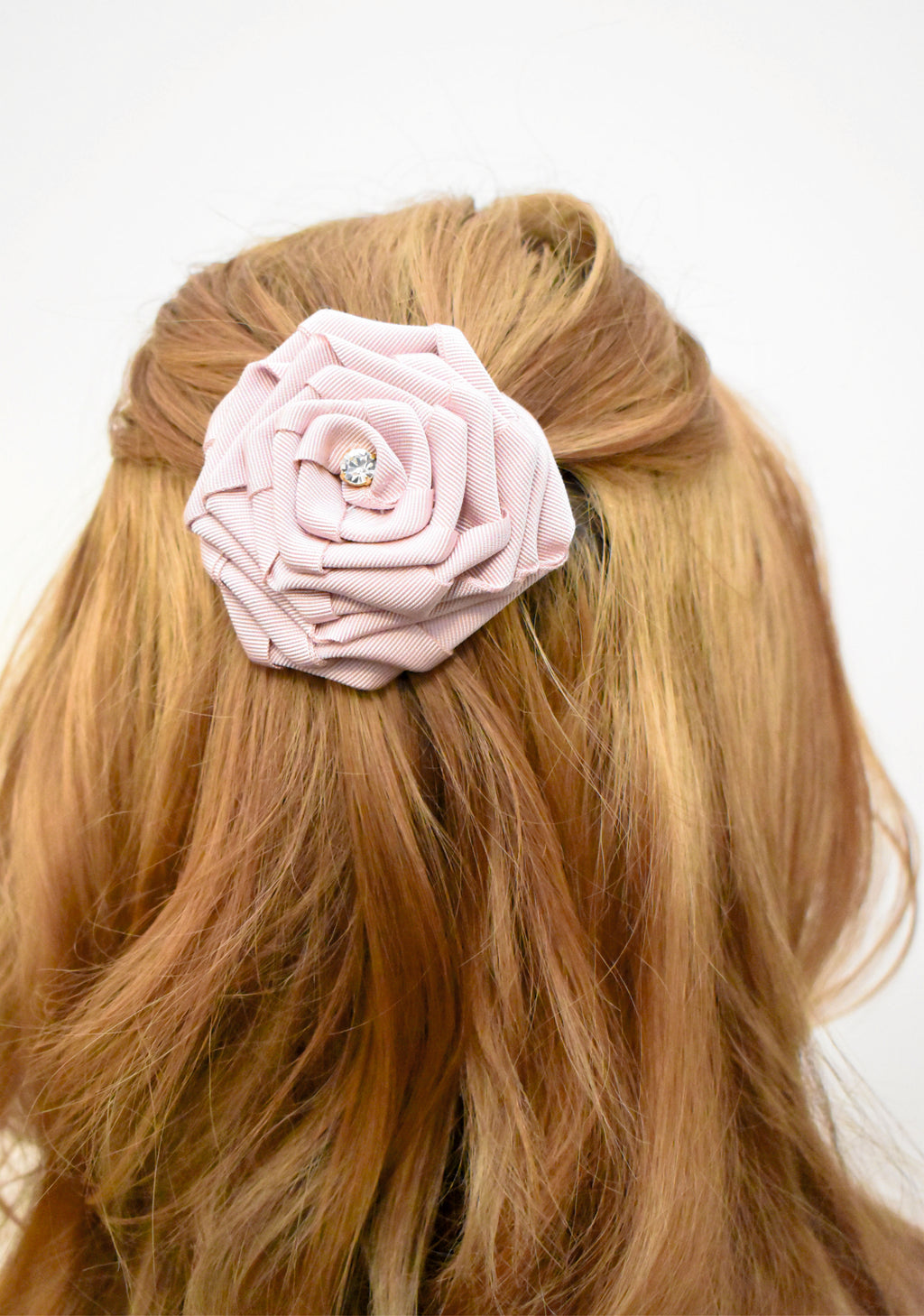 Blush Pink Bow Hair Barrette