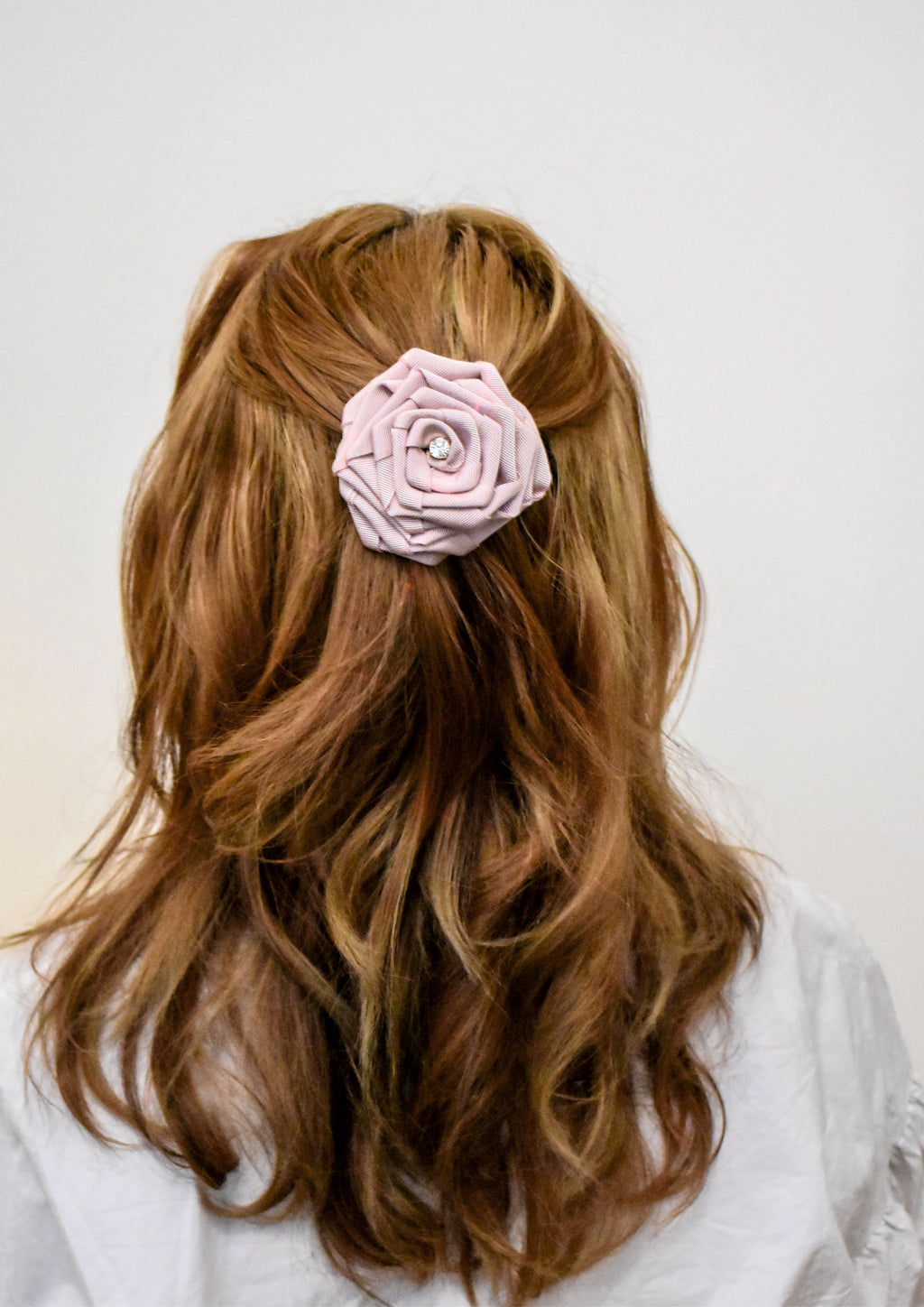 Blush Pink Bow Hair Barrette
