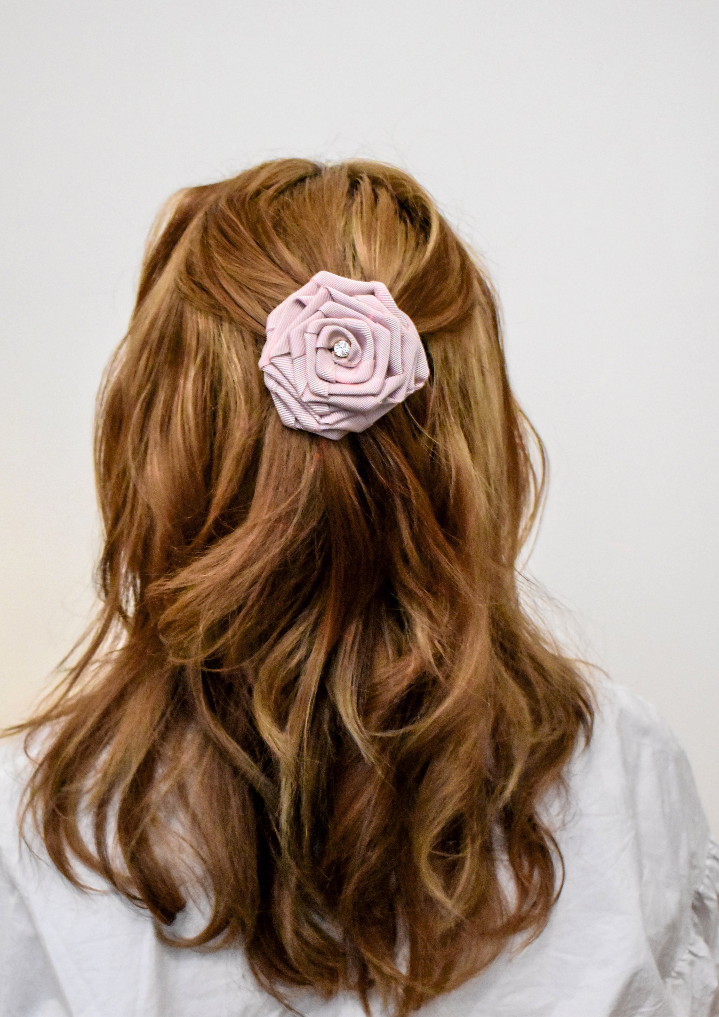 Blush Pink Bow Hair Barrette