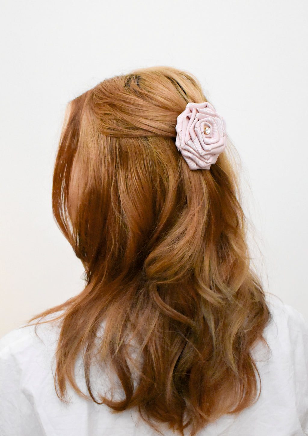 Blush Pink Bow Hair Barrette