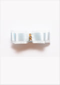 Light Blue Satin Hair bow clip