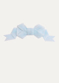 Light Blue Velvet Hair Bow Clip